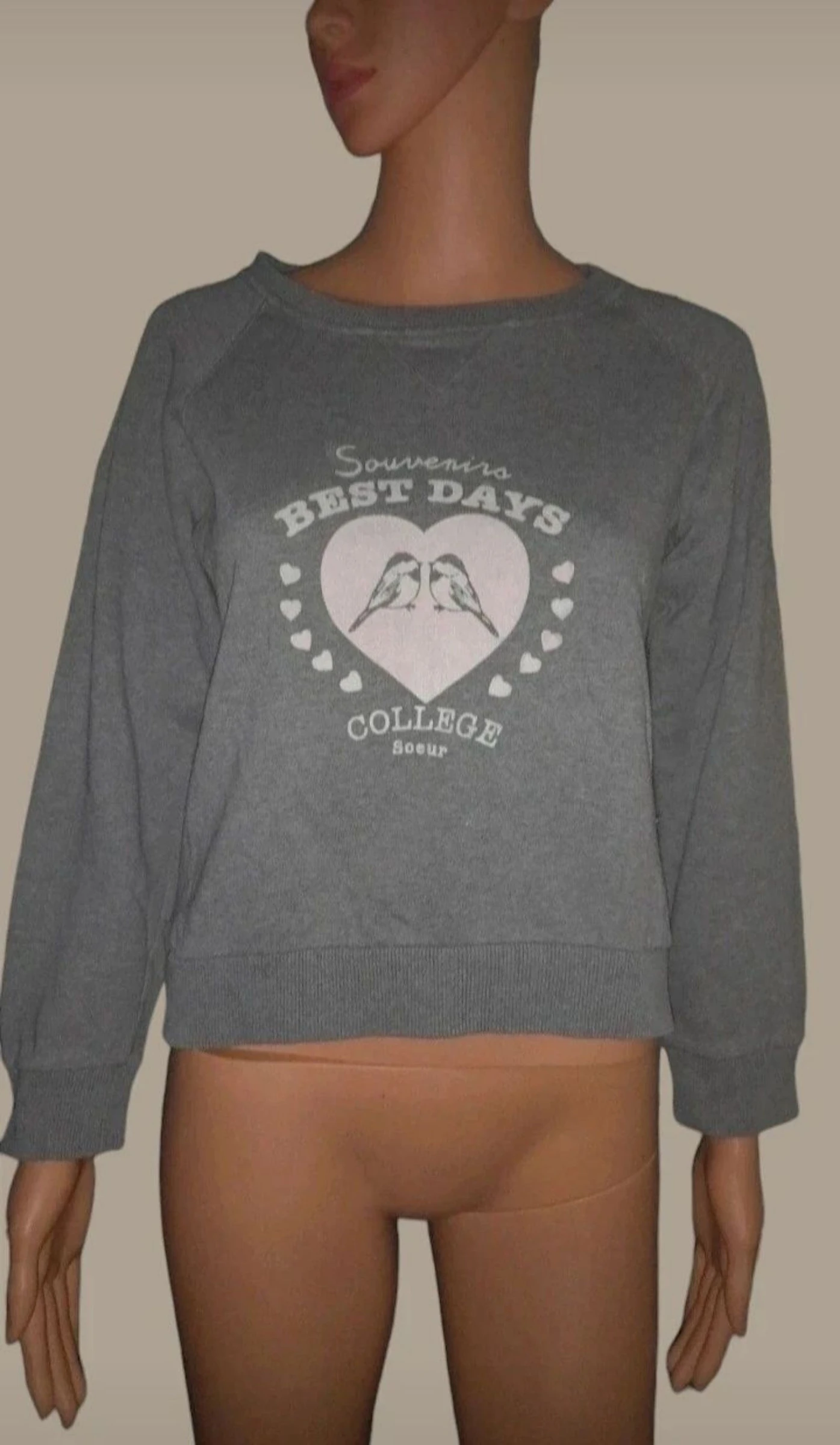 Sweat Soeur gris taille S